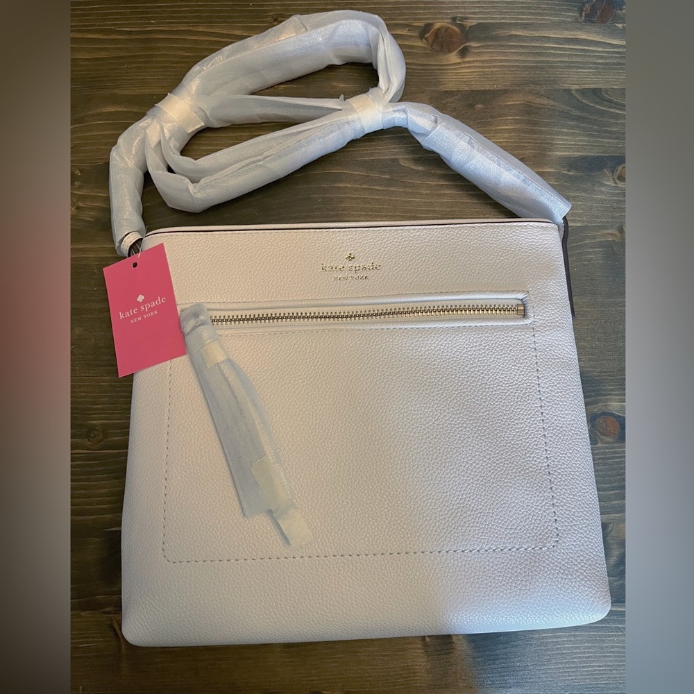 Kate Spade White Leather Crossbody Bag Purse Handbag